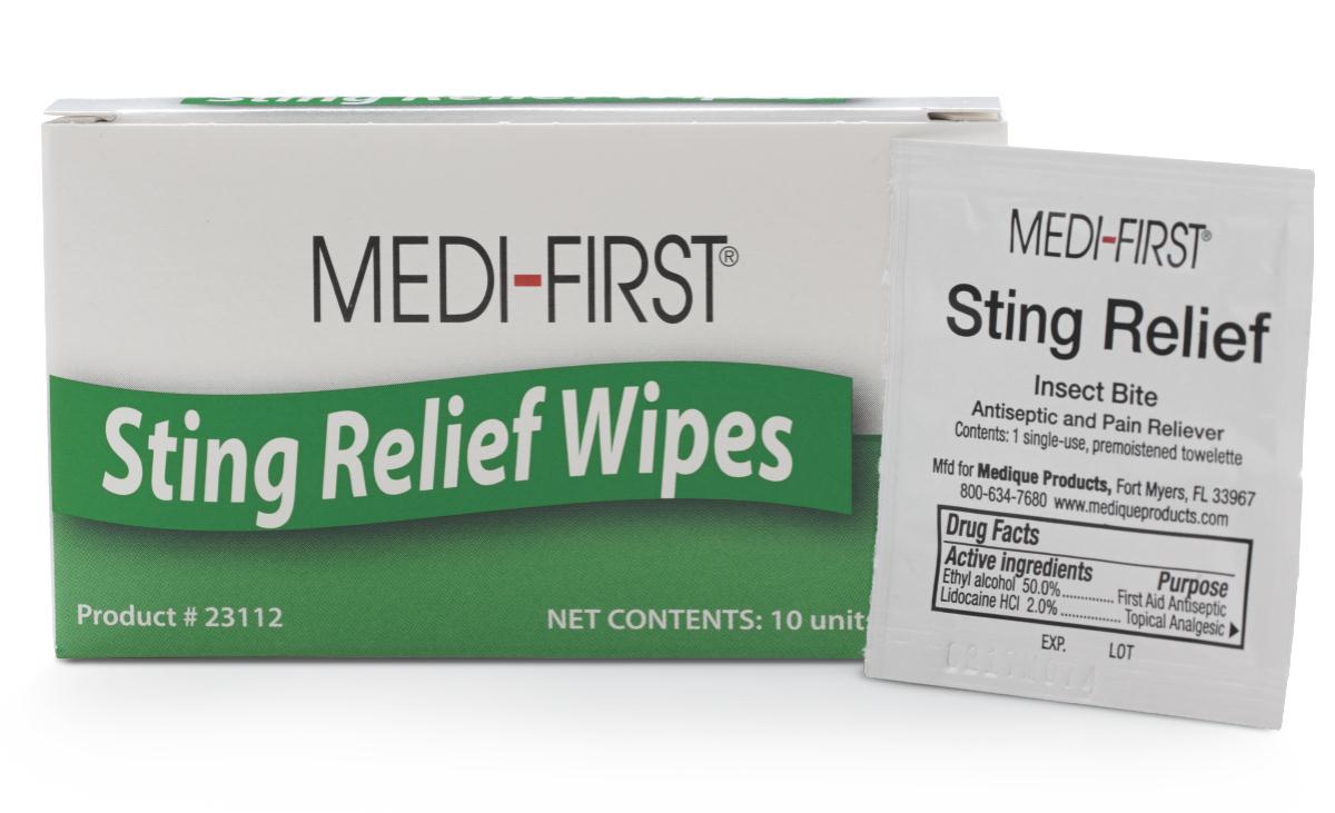 Medi-First Sting Relief Wipes