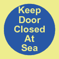 Keep Door Closed at Sea - Click Image to Close