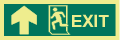 Exit Man Running Up Left - Click Image to Close