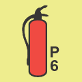 Portable Powder P6 Fire Extinguisher