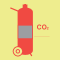 Wheeled CO2 Fire Extinguisher