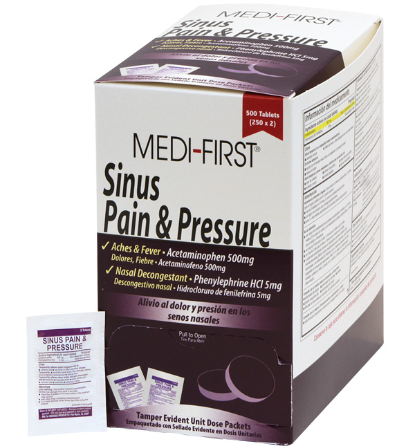 Medi-First® Sinus Pain & Pressure