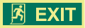 (image for) Exit Right - Man Running Right