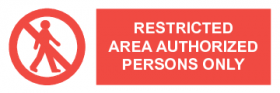 (image for) Restricted Area Authorized Personnel Only